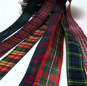 Picture of Tartan Ribbon Yarn-dyed Polyester 20 Tartans 16mm wide