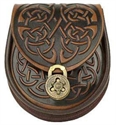 Picture of Sporran Style Handbag, Celtic Leather, Celtic Interlace