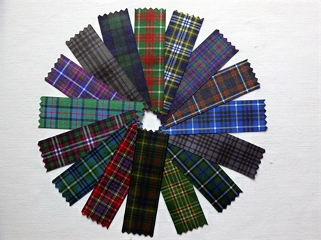 Picture of Ribbon to match Kilt Outfit Hire Tartans, Single Sided - 23 mm