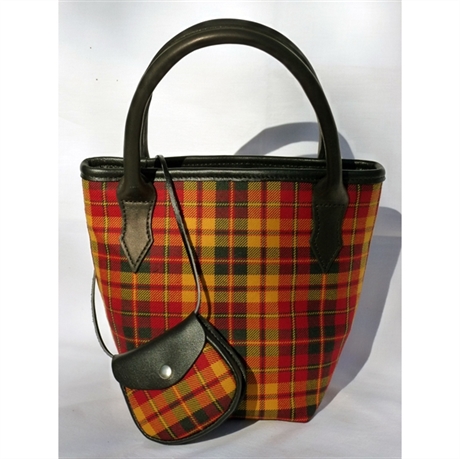 Picture of Strathearn Tartan Handbag - Mini Iona Bucket Style Handbag 