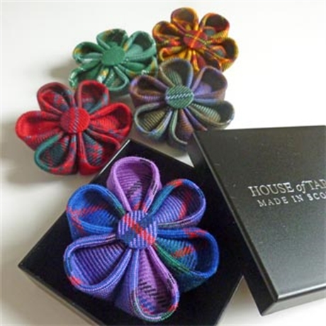 Picture of Rosette Brooches, Hand Made, Stock Tartans